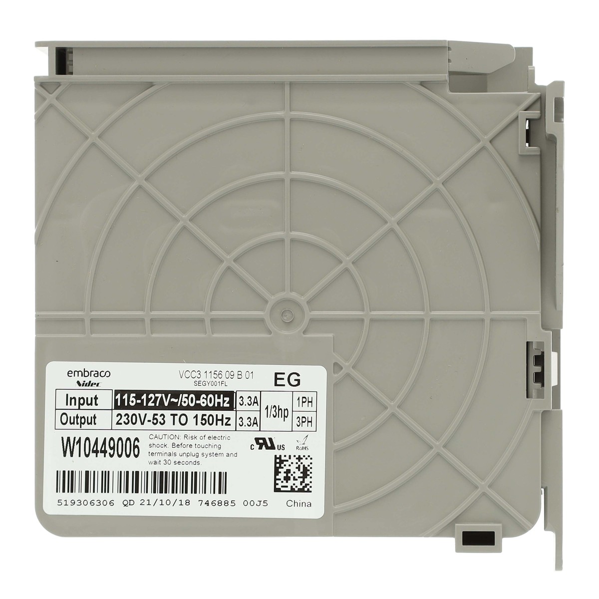 W10629033 - Genuine OEM Whirlpool Refrigerator Invertor Board Kit